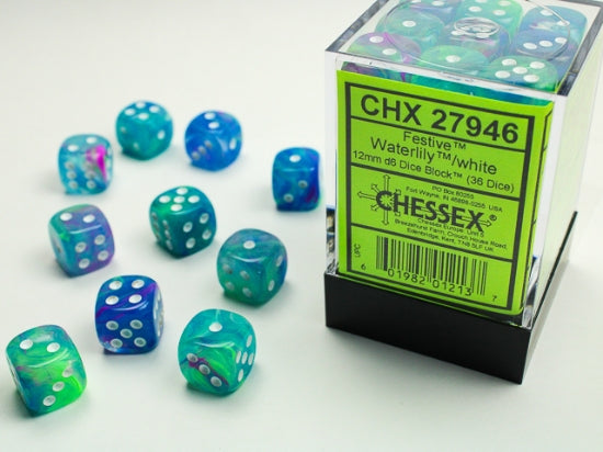 Chessex Festive 12mm D6 36ct Dice Set
