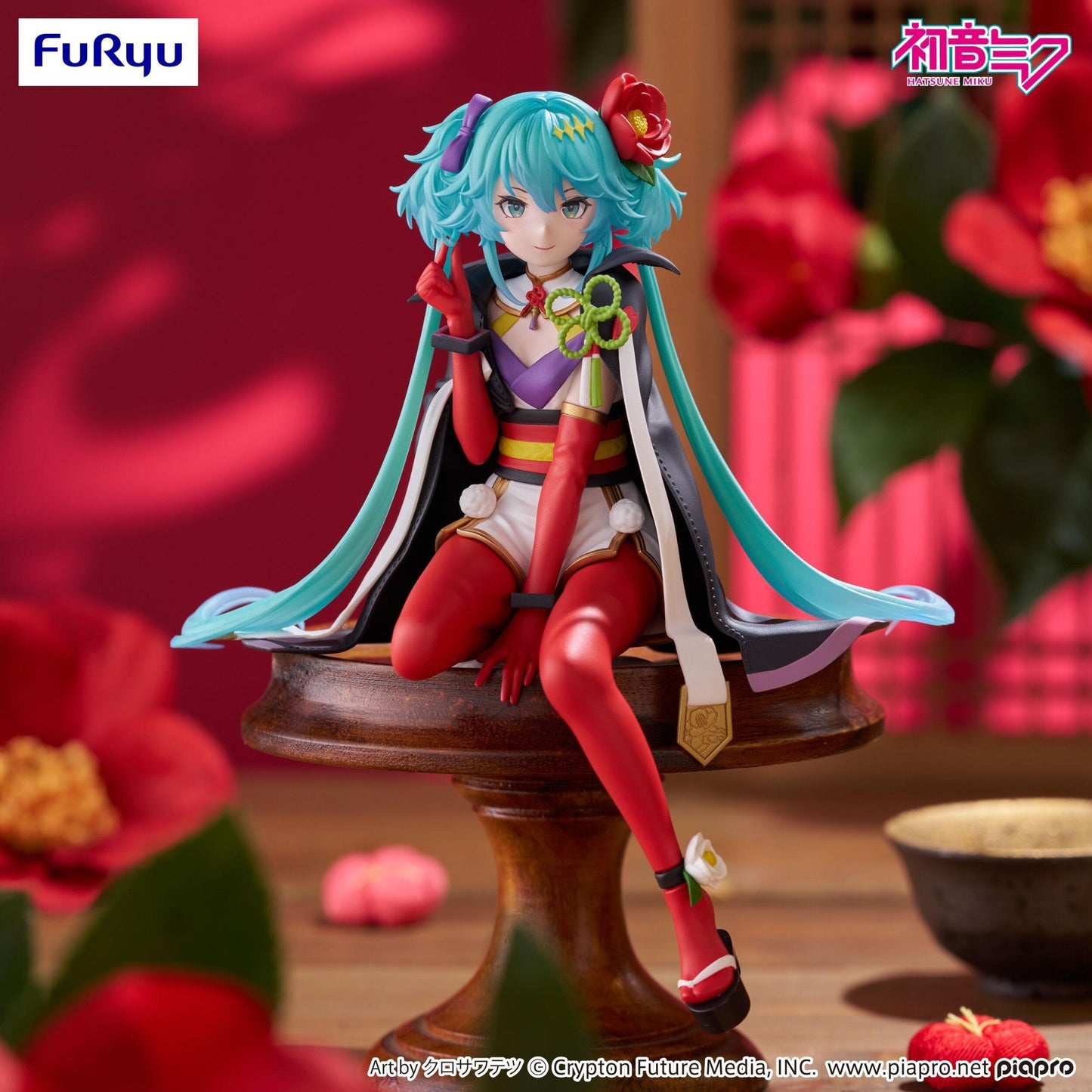 Hatsune Miku Flower Fairy Camellia Noodle Stopper Figure