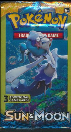 Pokemon 3-Card Sun & Moon Booster Pack
