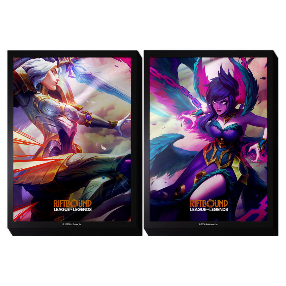 Riftbound League of Legends Kayle vs Morgana Sleeves