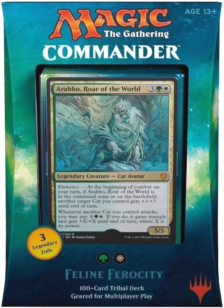 Magic Feline Ferocity Commander 2017 Deck