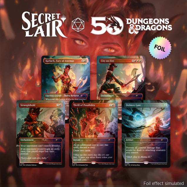 Secret Lair Drop Series x Dungeons & Dragons: Karlach's Rage - Rainbow Foil Edition