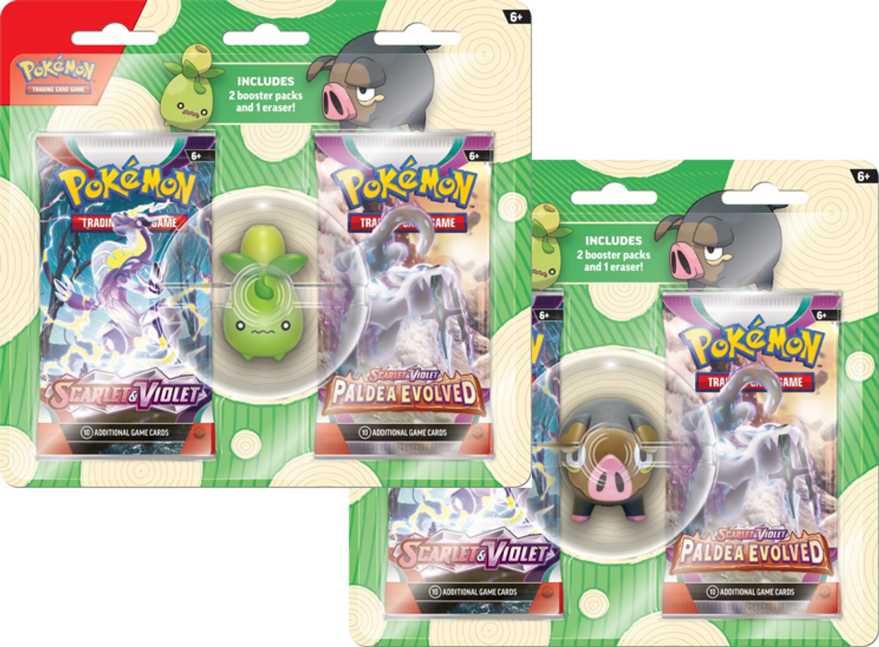 Pokemon Back to School Eraser Blister