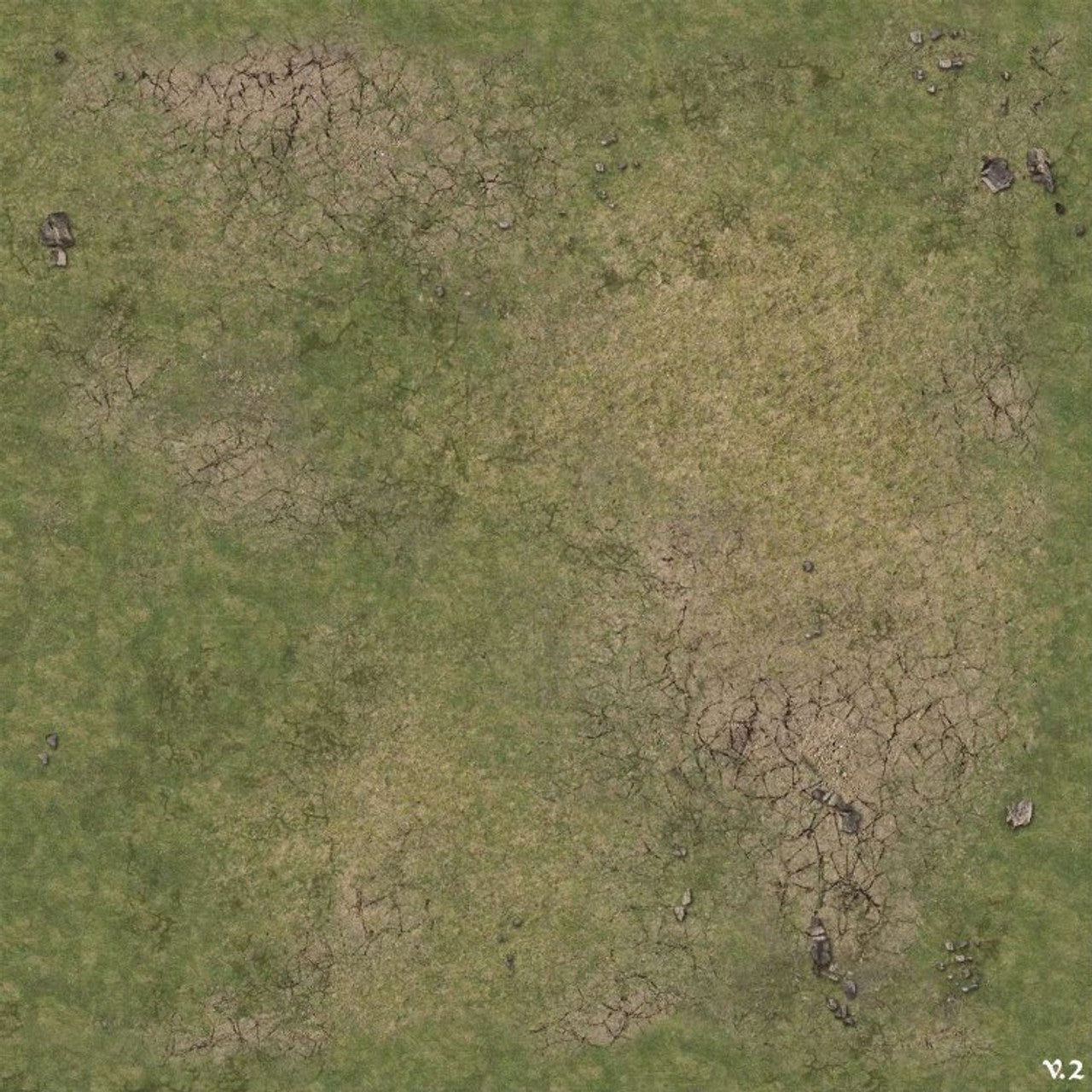 Battle Systems Grassy Fields Mat 2 x 2