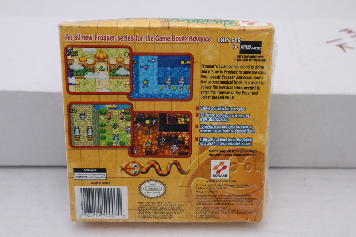 Froggers Adventures Temple of Frog - GameBoy Advance (6916776296503)