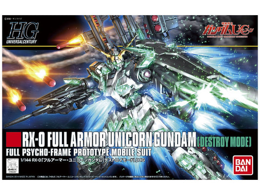 RX-0 Full Armor Unicorn Destroy Mode Gundam HG