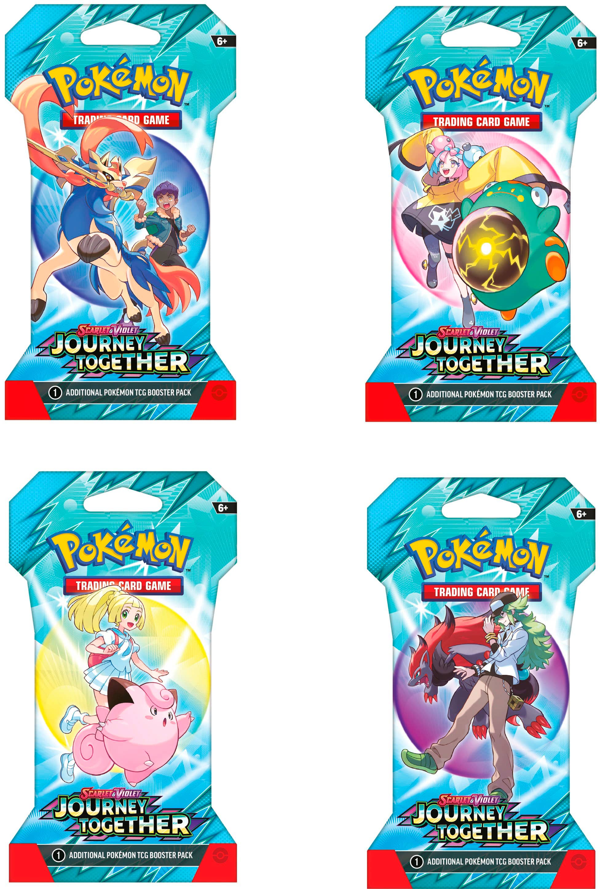 Pokemon Journey Together Sleeved Booster Pack  CNAG New Cut