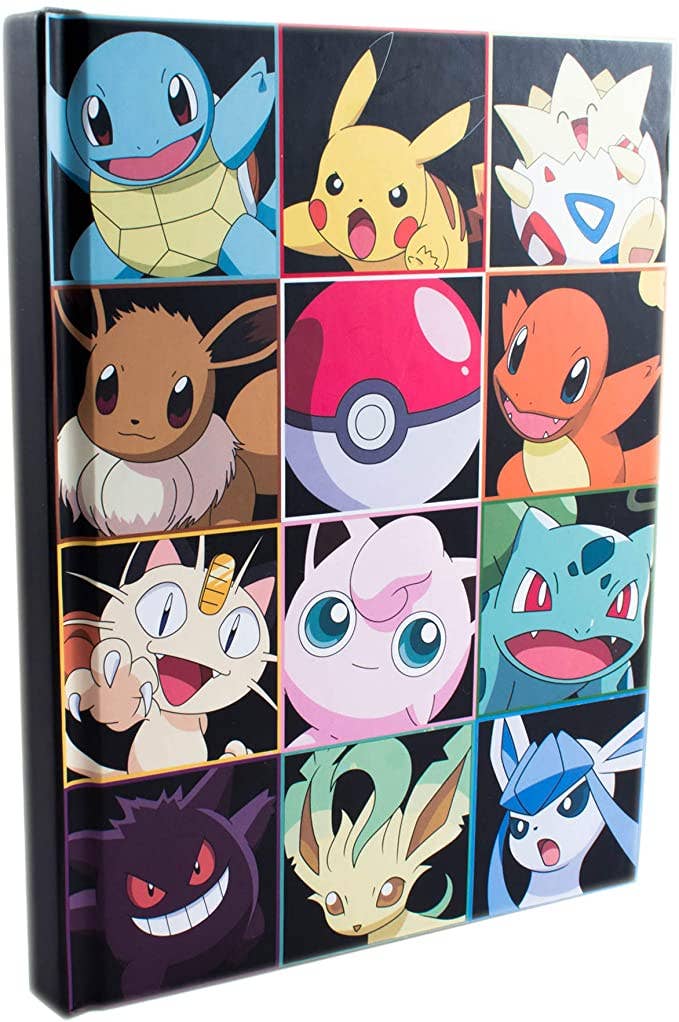 Pokemon Grid Hard Cover Journal