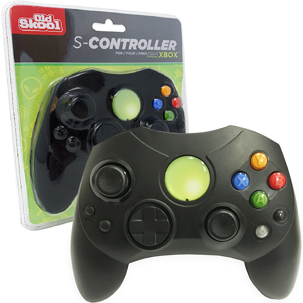 Old Skool Xbox Slim Controller - Black