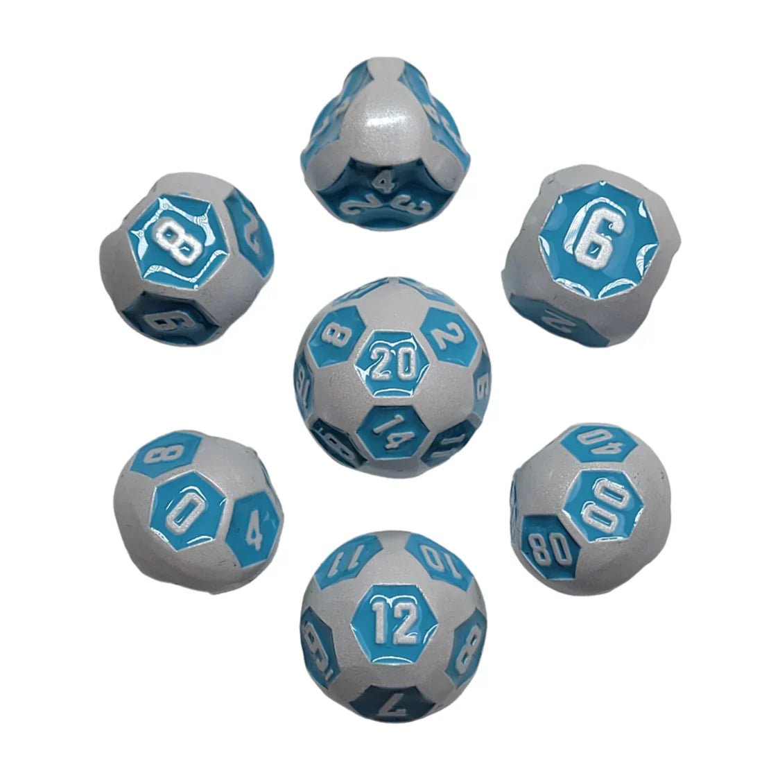 Sky Bot Metal Dice Set Forged Gaming