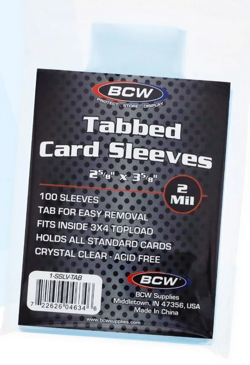 BCW Tabbed Card Sleeves 100 ct