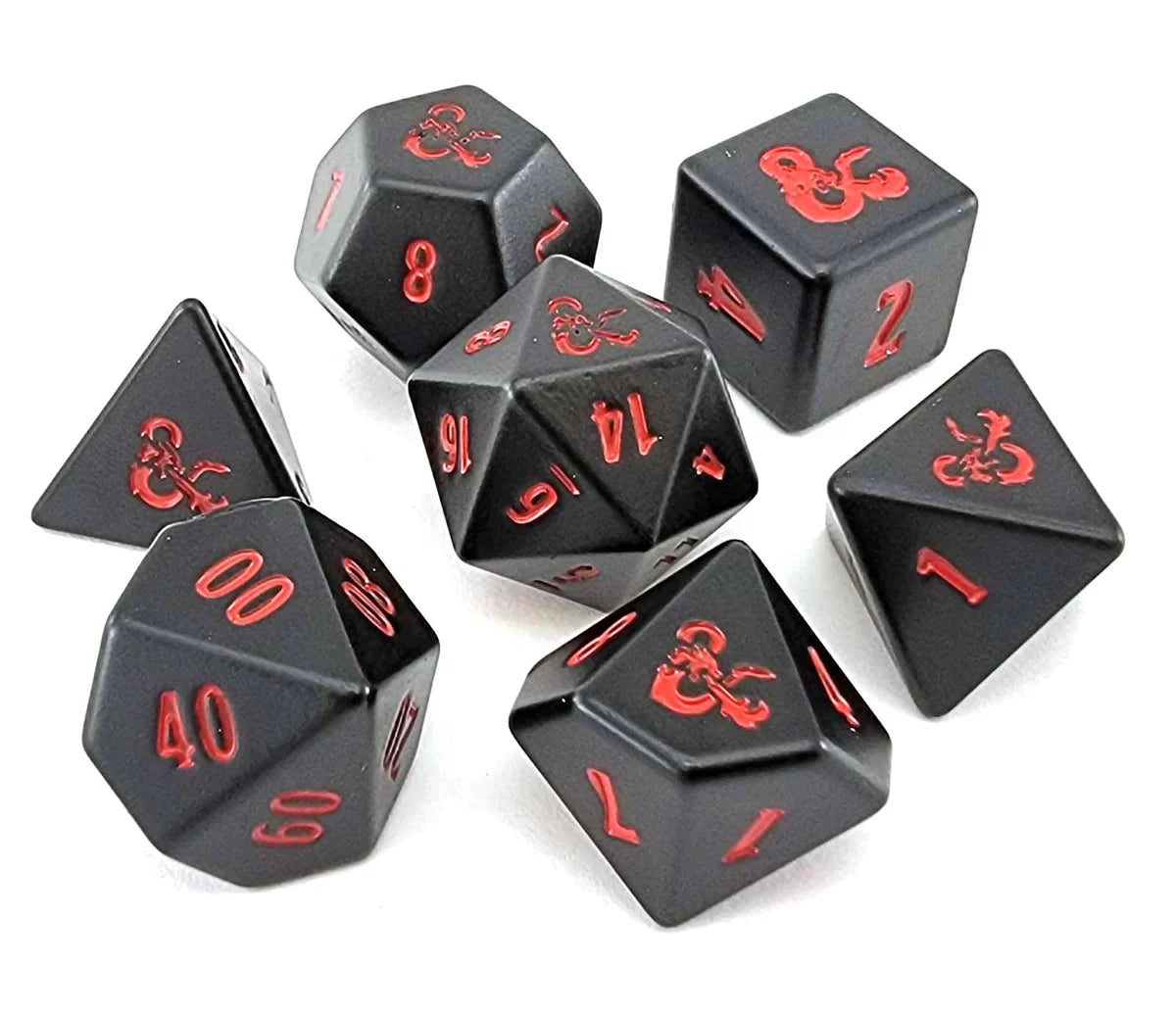 Dungeons & Dragons: Heavy Metal Dice 7-Die Set