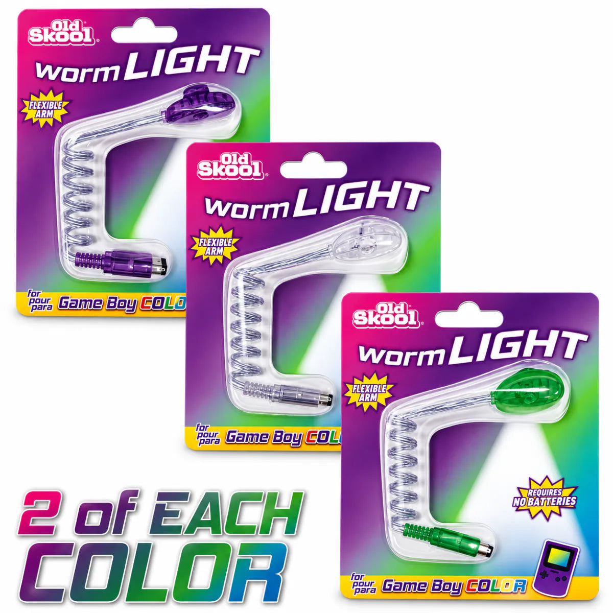 Old Skool Worm Light for Gameboy Color