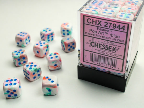Chessex Festive 12mm D6 36ct Dice Set