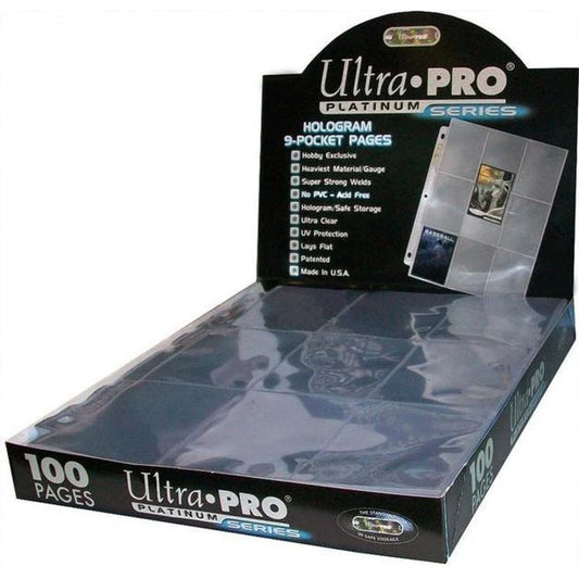 Ultra Pro Platinum 9 Pocket Binder Pages (100 ct)