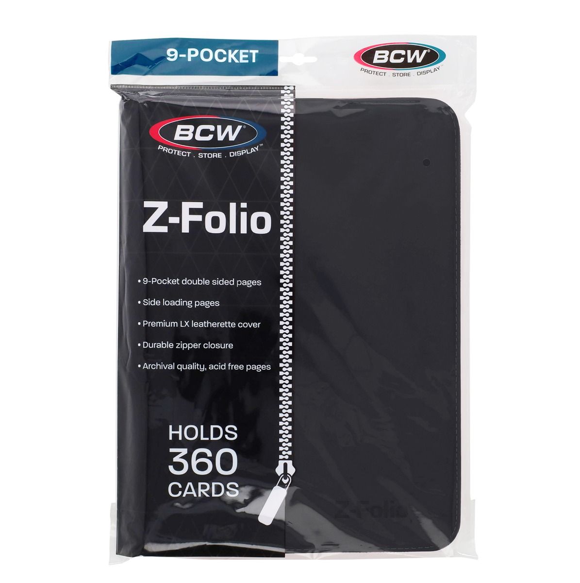 Z-Folio 9-Pocket Zippered Binder