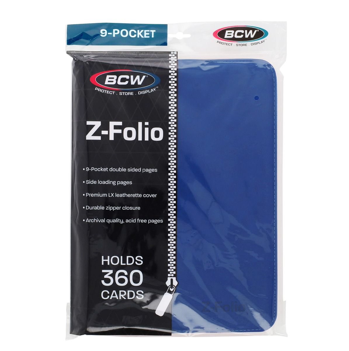 Z-Folio 9-Pocket Zippered Binder