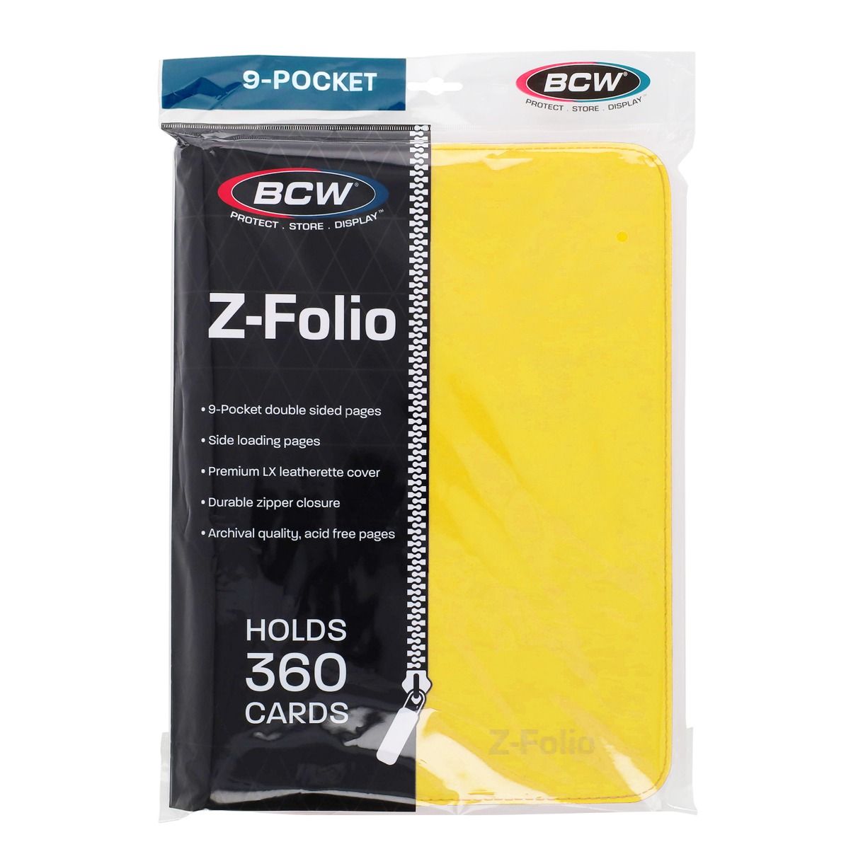 Z-Folio 9-Pocket Zippered Binder
