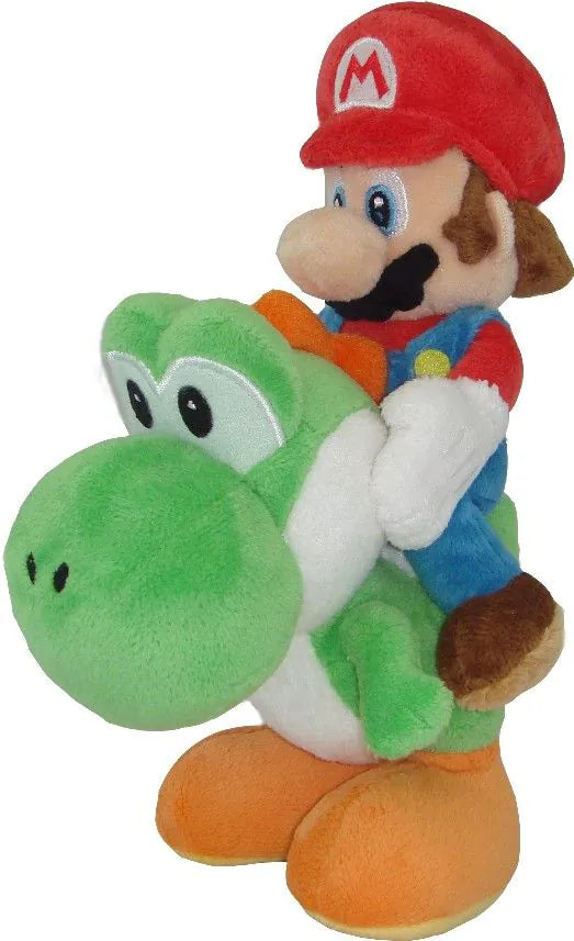 Little Buddy Super Mario Riding Yoshi 8" Plush