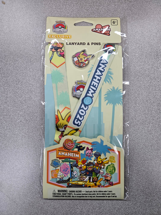 Pokemon Center 2025 World Championships Anaheim Lanyard & Pins
