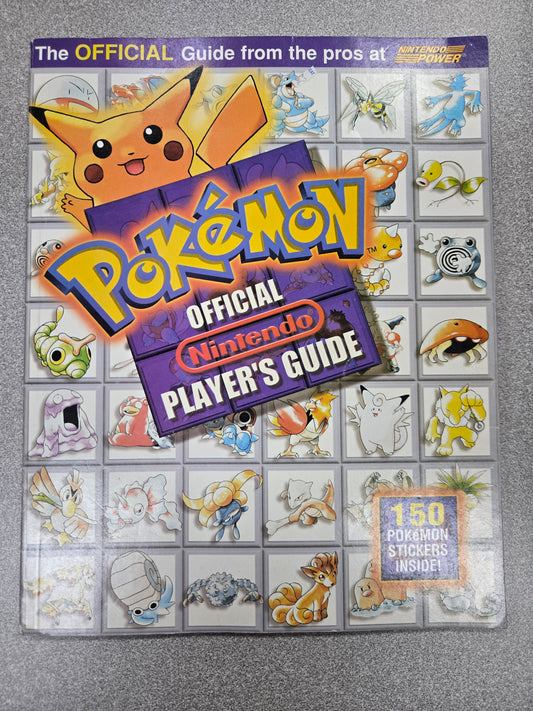 Pokemon Red / Blue Official Nintendo Player's Guide (Complete - 150 stickers)