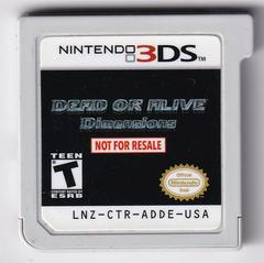 Dead or Alive Dimensions [Not for Resale] - Nintendo 3DS