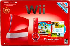Nintendo Wii Console Red [Mario 25th Anniversary] - Wii