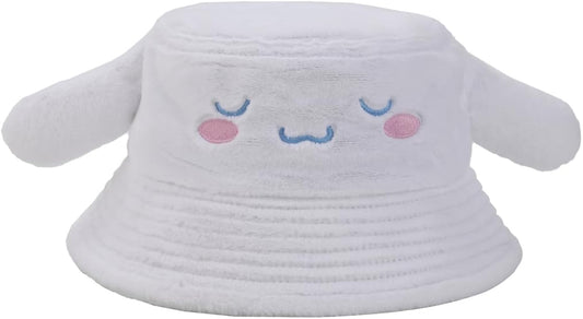 Cinnamoroll Big Face Women's White Bucket Hat