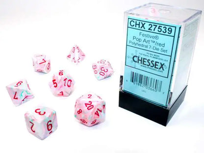 Chessex Festive Polyhedral 7ct Dice Set
