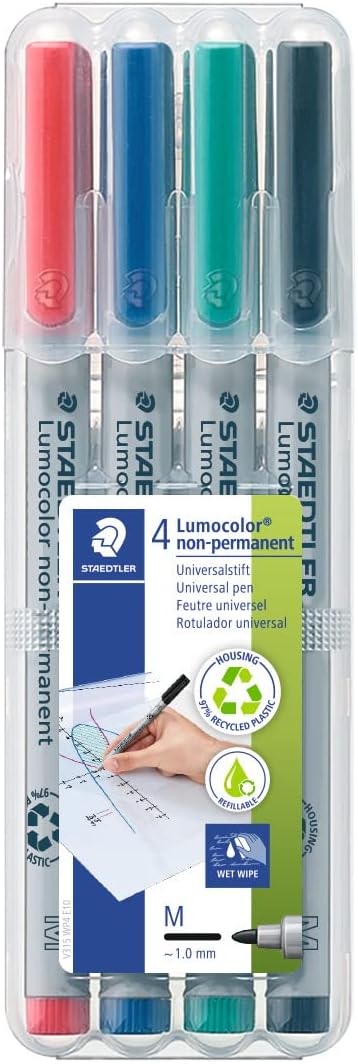 Staedtler Lumocolor 4pk Dry Erase Marker