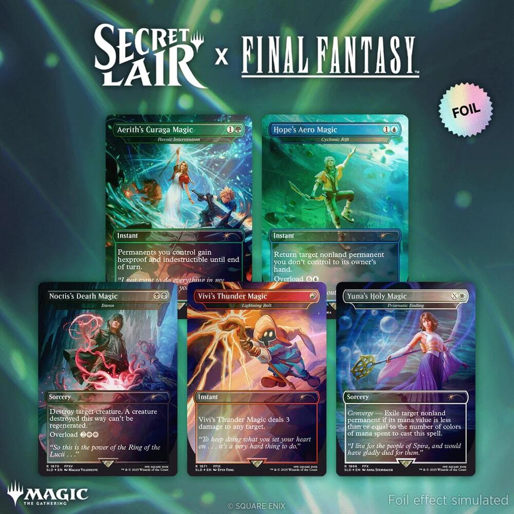 Secret Lair Drop Series x Final Fantasy Grimoire Rainbow Foil Edition