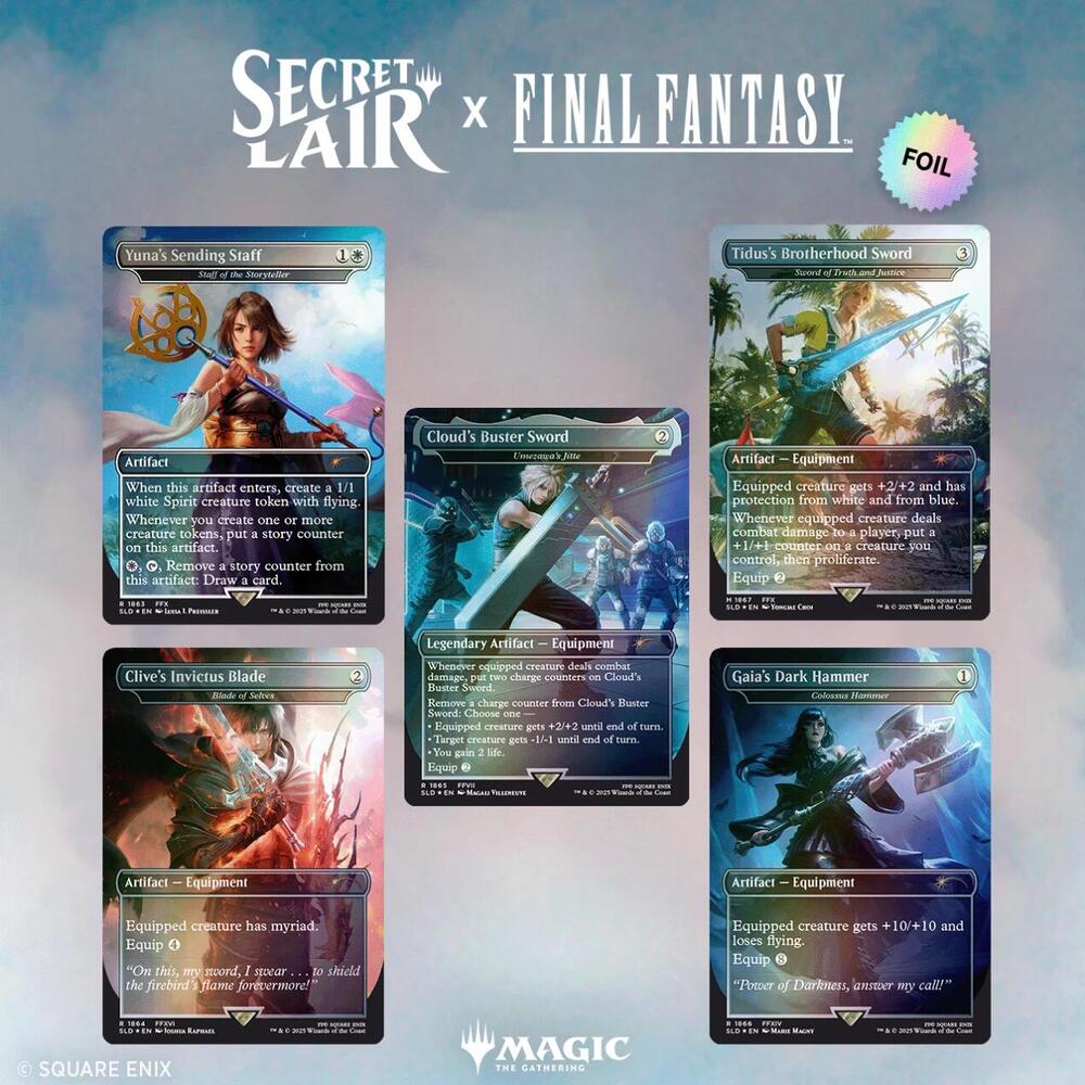 Secret Lair Drop Series x Final Fantasy: Weapons Rainbow Foil Edition