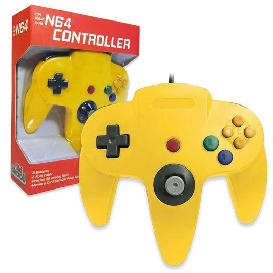 Old Skool N64 Controller - Yellow