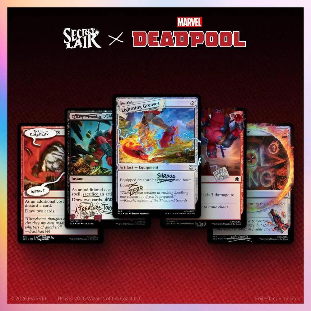Secret Lair Drop: Secret Lair x Marvel's Deadpool: I Fixed It (You're Welcome) Traditional Foil Edition