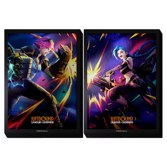 Riftbound League of Legends Vi vs. Jinx Sleeves