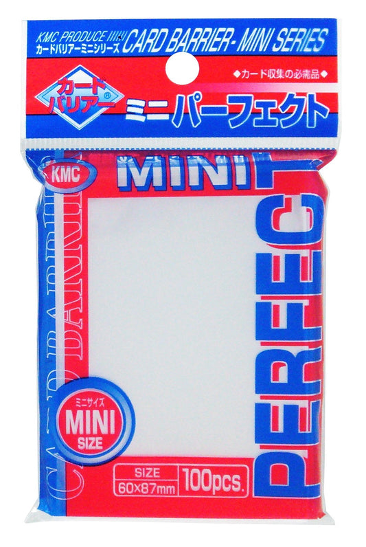 KMC Small Japanese Size Sleeves Clear Perfect Fit 100-Count