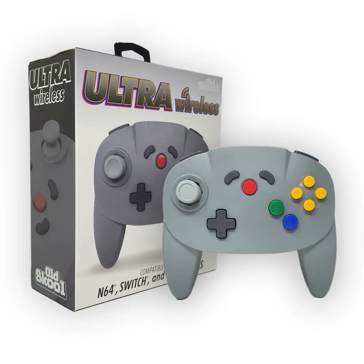 Old Skool Nintendo 64 Ultra Wireless Controller - Grey