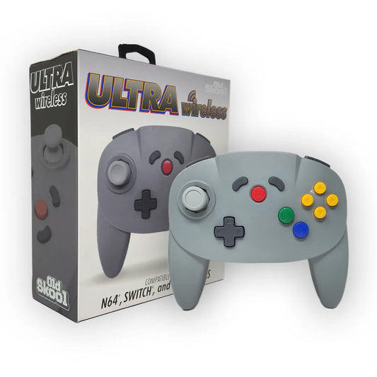 Old Skool Nintendo 64 Ultra Wireless Controller - Grey