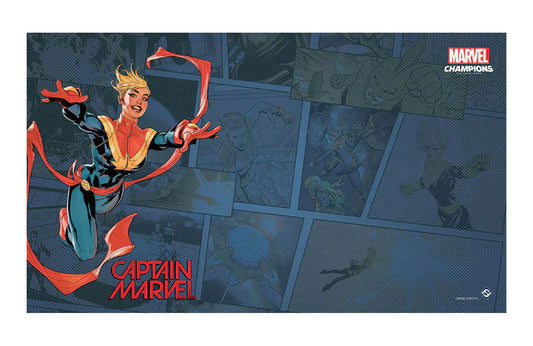 Marvel Champions Captain Marvel Playmat