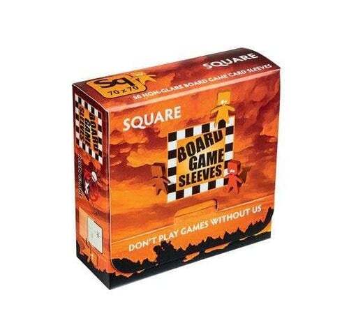 50 Ct - 70 mm x 70 mm (2 3/4"" x 2 3/4"") Square Non-Glare Board Game Sleeves