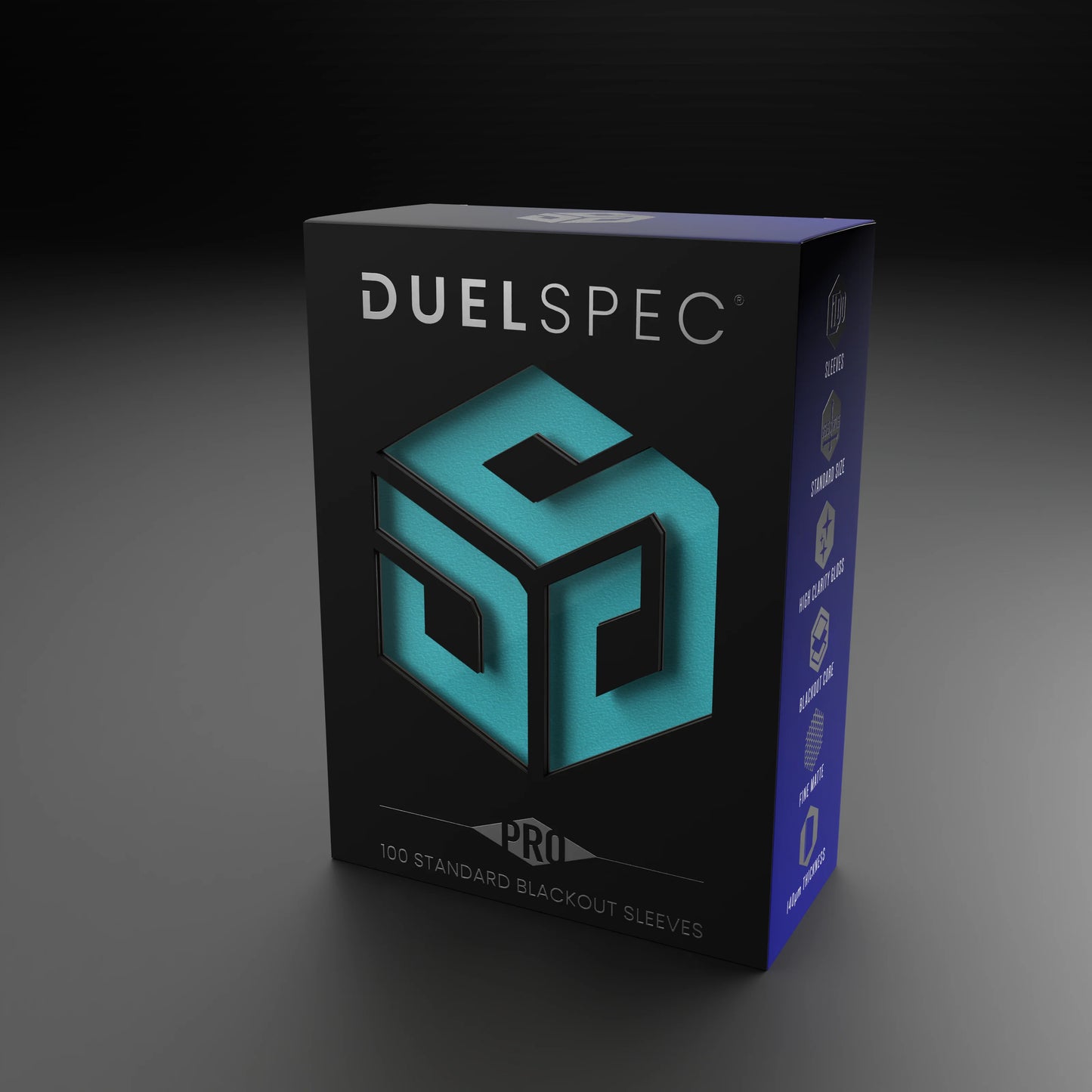 DuelSpec Pro Blackout Standard Size Sleeves 100ct
