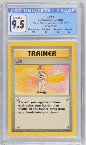 CGC 9.5 Lass 75/102 Base Set