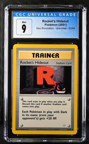 CGC 9 Rocket's Hideout 63/64 Neo Revelation