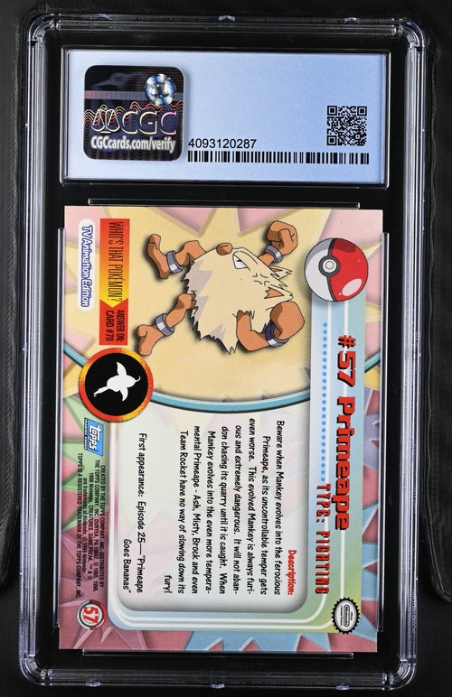 CGC 8.5 Primeape #57 Topps Series 1