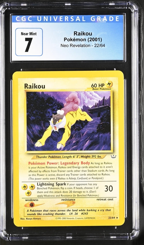 CGC 7 Raikou 22/64 JAPANESE Neo Revelation