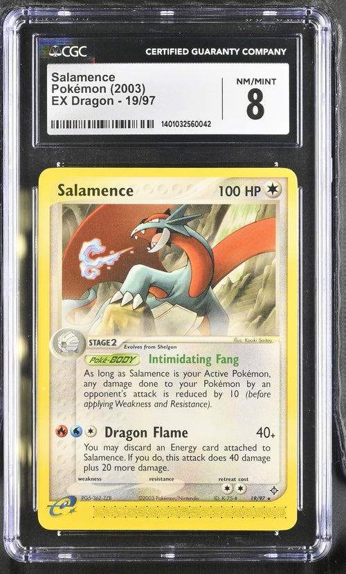 CGC 8 Salamence 19/97 EX Dragon