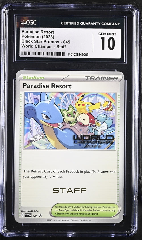 CGC 10 Paradise Resort 045 World Chamionship 2023 Staff Promo 003