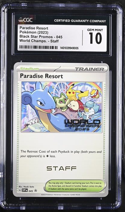 CGC 10 Paradise Resort 045 World Chamionship 2023 Staff Promo 005