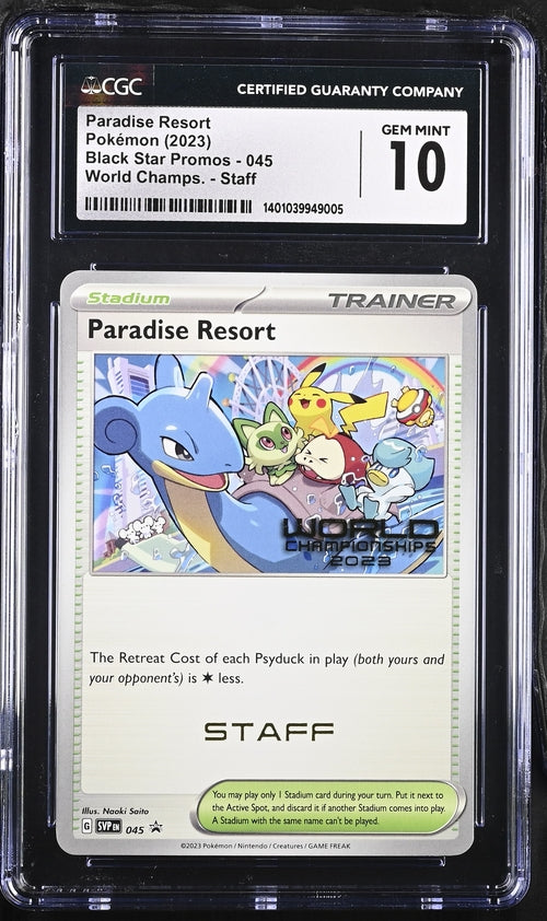 CGC 10 Paradise Resort 045 World Chamionship 2023 Staff Promo 005