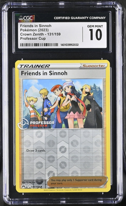 CGC 10 Friends in Sinnoh 131/159 Professor Cup Promo